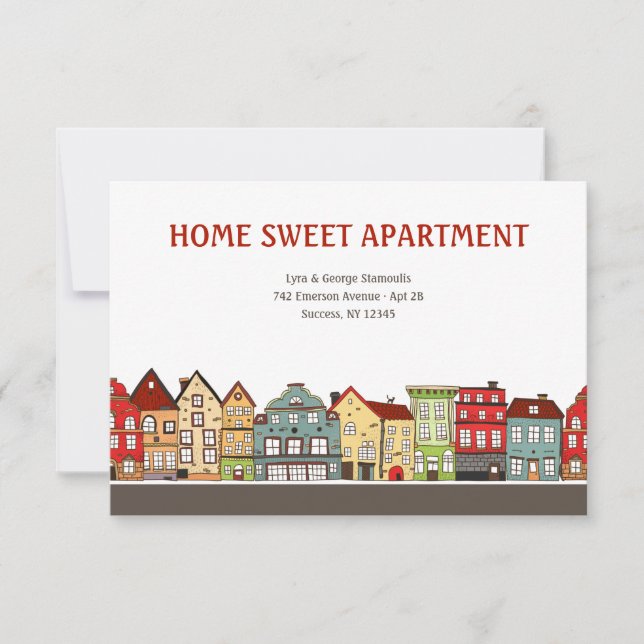 Nouveau foyer pour nous Faire-part mobile (Devant)