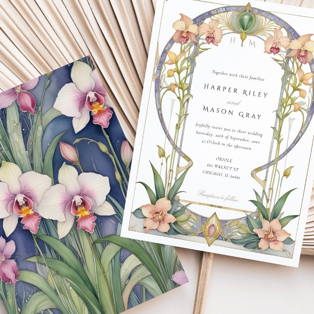 Nouveau jardin d'orchidées Invitation de mariage (Créateur téléchargé)