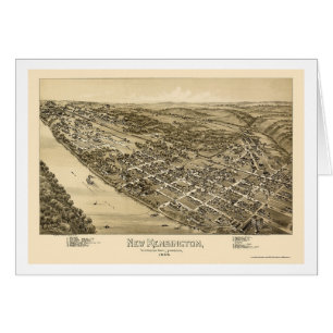 Nouveau Kensington, carte panoramique de PA - 1896