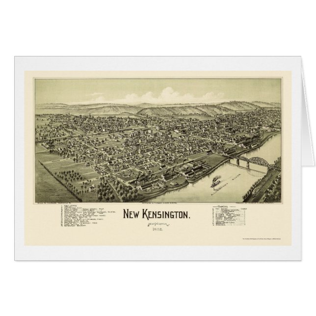 Nouveau Kensington, carte panoramique de PA - 1902 (Devant horizontal)