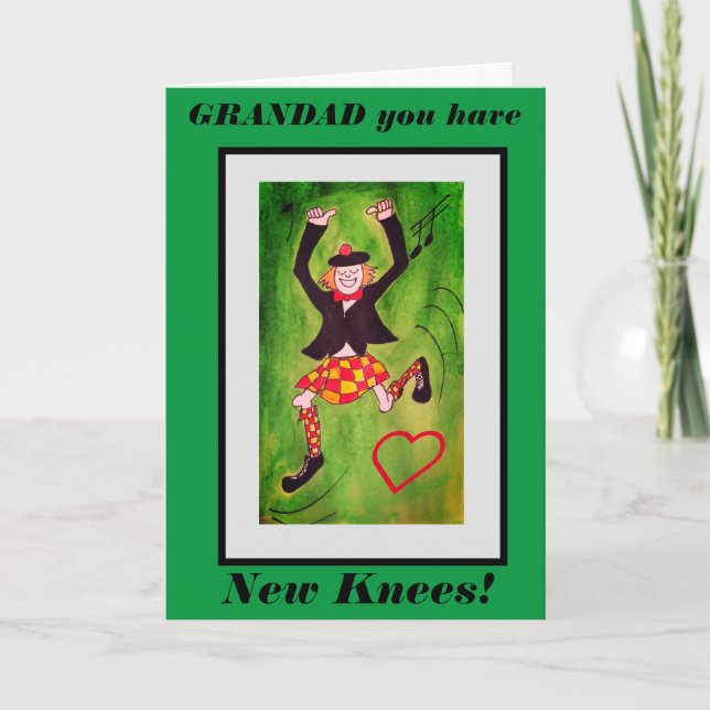 Nouveau Knees Highland carte de danseur pour grand (Devant)