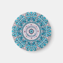 Nouveau Magnet de mandala floral