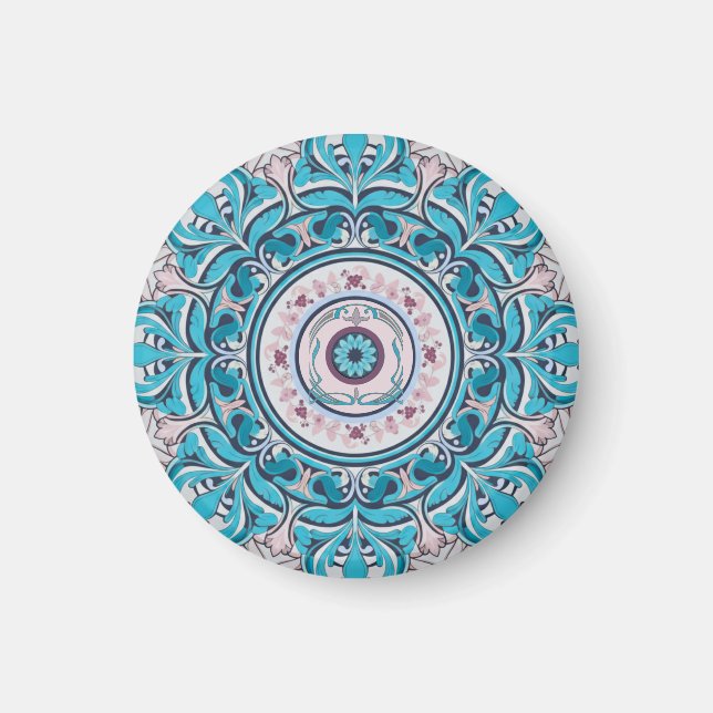 Nouveau Magnet de mandala floral (Devant)