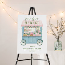 Nouveau Marié sur le Marché Panneau de Bienvenue à