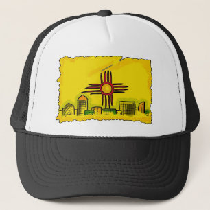 Nouveau Mexique artistique skyline casquette drape