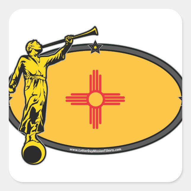 Nouveau-Mexique LDS Mission no Étiquette Angel Mor (Devant)