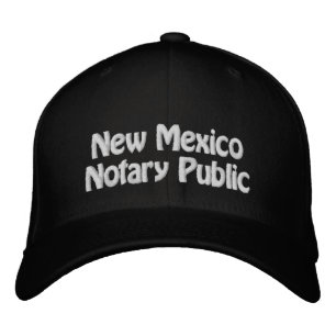 Nouveau-Mexique Notaire Public Brodé Casquette De 