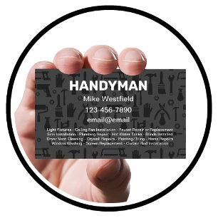 Nouveau modèle de carte de visite Handyman unique