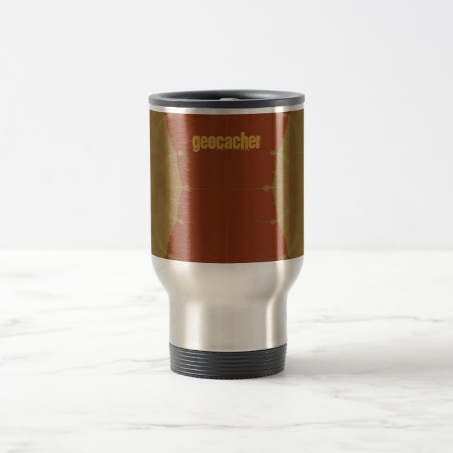 nouveau mug de voyage de géocacheur (Centre)