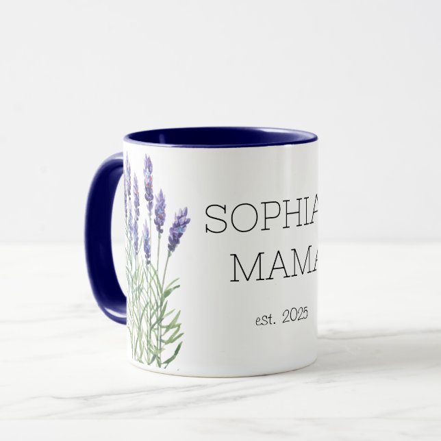 Nouveau mug Mama, lavande (Devant gauche)