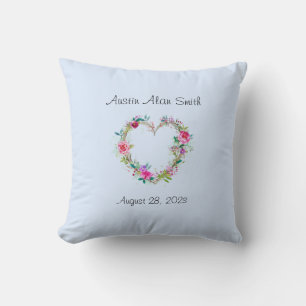 Nouveau-né coussin monogrammé