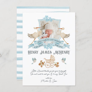 Nouveau-né Faire-part de naissance photo Crest Sto