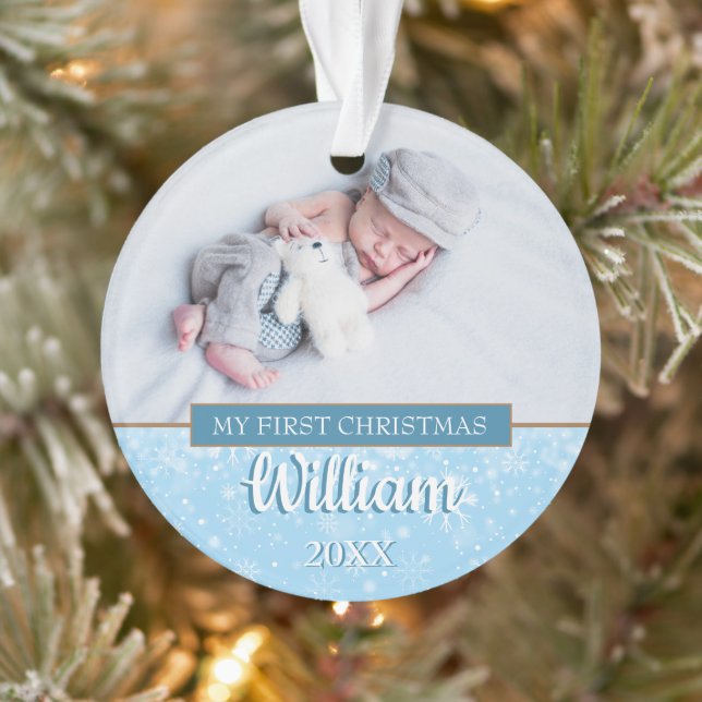 Nouveau Noël Baby Boy Photos Script (Arbre)