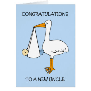 Nouveau oncle à bébé garçon Félicitations