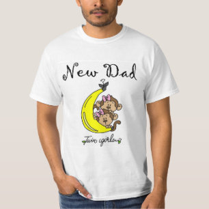 Nouveau papa de Twin Girls Tshirts et cadeaux
