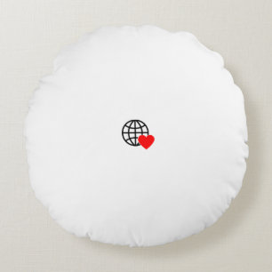Nouveau personnalisation du Coussin rond du logo t