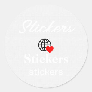 Nouveau personnalisation Stickers Logo Texte