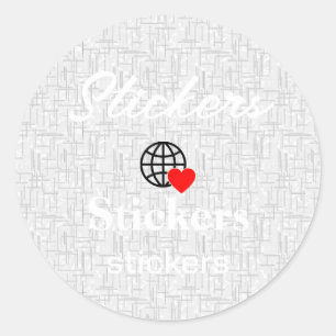 Nouveau personnalisation Stickers Logo Texte