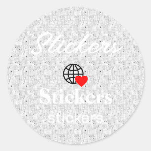 Nouveau personnalisation Stickers Logo Texte