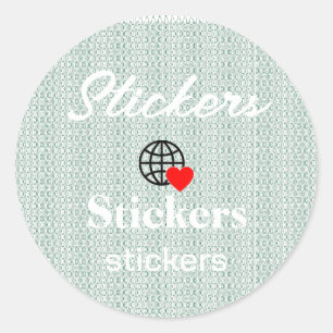 Nouveau personnalisation Stickers Logo Texte