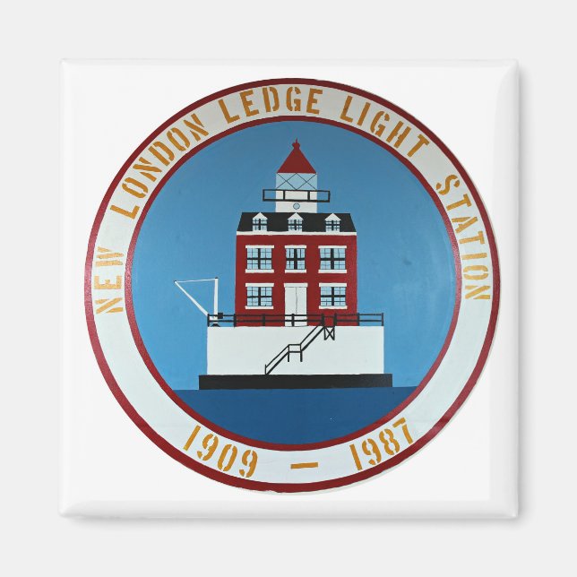 Nouveau phare London Ledge, Connecticut Magnet (Devant)