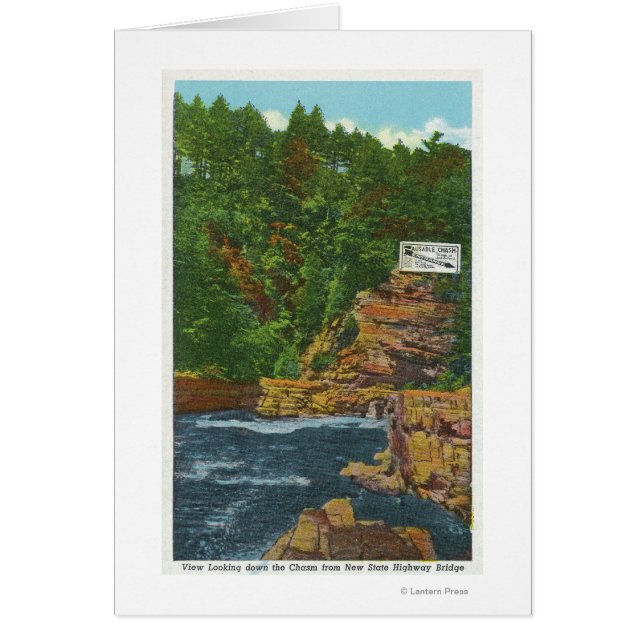 Nouveau pont routier d'État Vue du chaos Ausable (Devant)