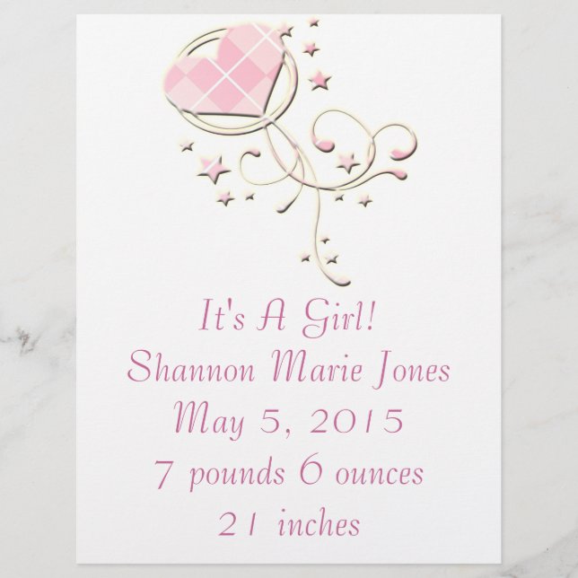 Nouveau prospectus Faire-part bébé (Devant)