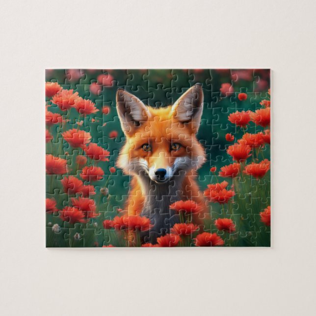 Nouveau Puzzle Fox de charme 8x10 (Horizontal)