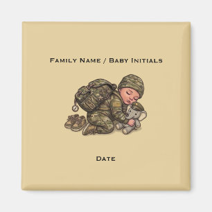 Nouveau Recrue Militaire Magnet Bébé — Nouvelle Ar