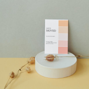 Nouveau rose d'adresse à domicile faire-part de pê