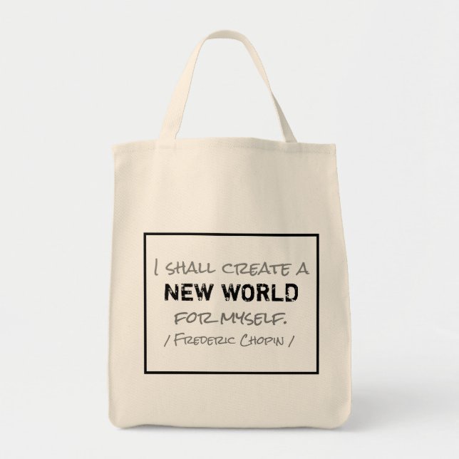 Nouveau sac d'épicerie du monde de Frederic Chopin (Devant)