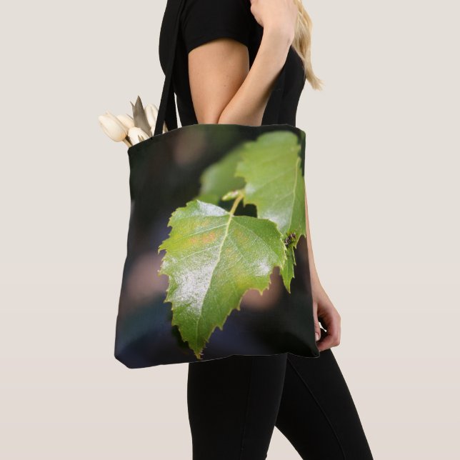 Nouveau Sac Fourre-Tout en Polyester aux Feuilles  (De près)