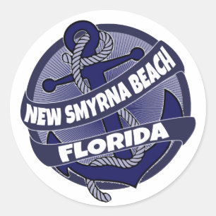 Nouveau Smyrna Beach Florida autocollants d'ancre