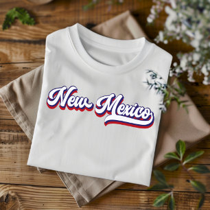 Nouveau T-Shirt à Imprimé Vintage Rouge Blanc & Bl