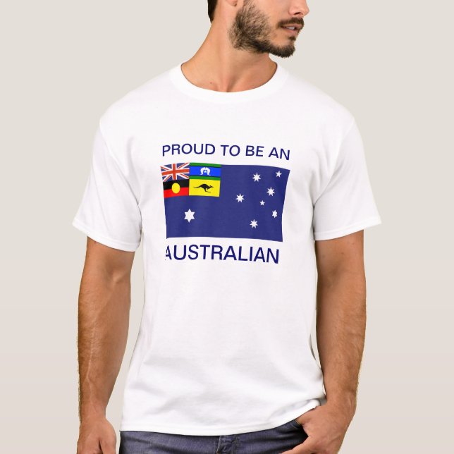 Nouveau T-shirt australien de drapeau (Devant)