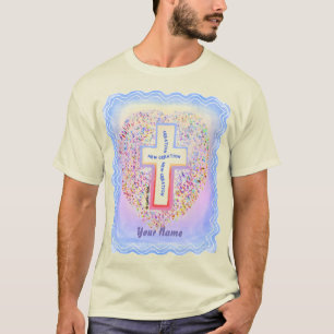 Nouveau T-Shirt Chrétien Croix Création