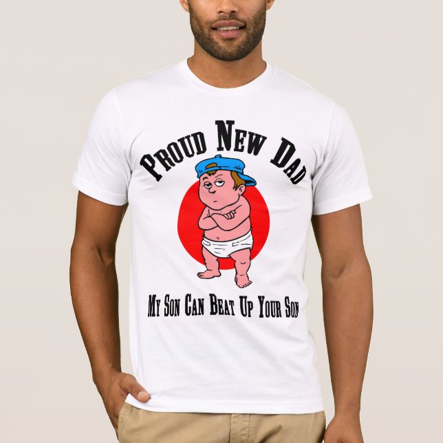 Nouveau T-shirt fier de papa (Devant)