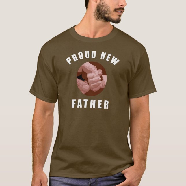 Nouveau T-shirt fier de père (Devant)