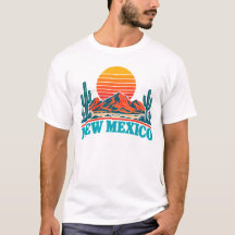 Nouveau T-Shirt Rétro du Désert du Nouveau-Mexique