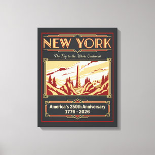 Nouveau York Art Déco 250e anniversaire de l'Améri