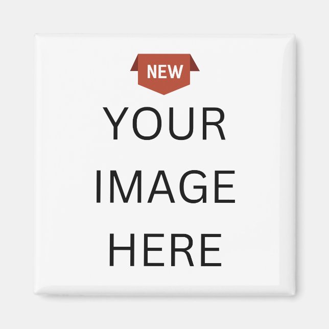 NOUVEAUTÉ ! Aimant carré - 2 pouces - Personnalisé (Devant)