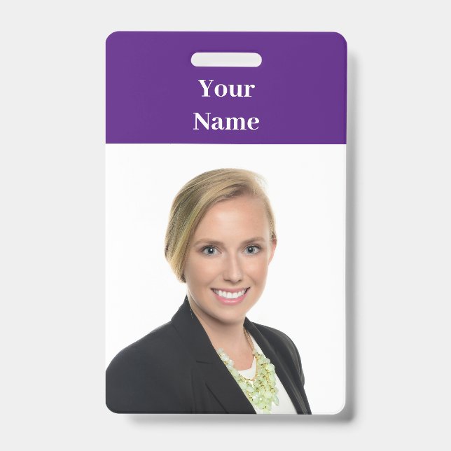 NOUVEAUTÉ ! Badge - Vertical Retractable - Personn (Avant)
