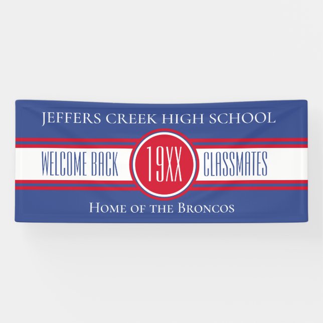 NOUVEAUTÉ ! Bannière d'accueil de réunion de class (Horizontal)