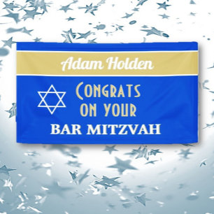 NOUVEAUTÉ ! Bannière personnalisée Barre Mitzvah