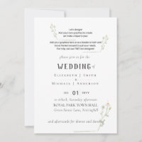 NOUVEAUTÉ ! CONCEPTION PROPRE INVITE DE MARIAGE -