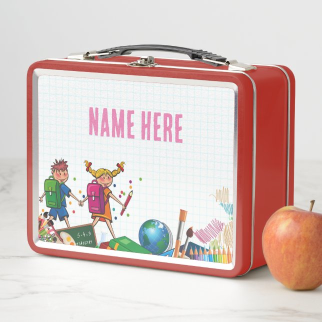 NOUVEAUTÉ ! Lunchbox - Retour à l'école Métal - Ro (En situation)