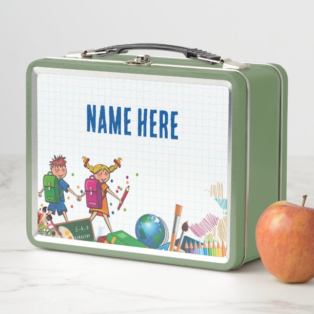 NOUVEAUTÉ ! Lunchbox - Retour à l'école Métal - Ve (En situation)