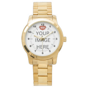 NOUVEAUTÉ ! Montre-bracelet en or surdimensionné p