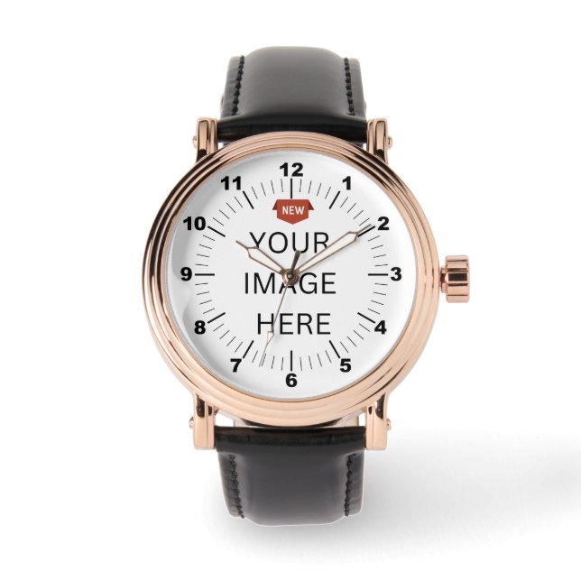 NOUVEAUTÉ ! Montre Homme - Personnalisé -Rose Gold (Recto)