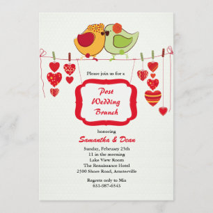 Nouveaux couples - invitation de brunch de mariage